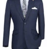 Slim Fit 2 Piece Suit Navy Glen Plaid Pattern Matching Pants -Clothing Shop S2RW 1 NAVY