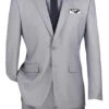 Slim Fit Men's Suit 2 Piece 2 Button In Light Gray -Clothing Shop SC900 12 LIGHT GRAY JPG 800x1200 1