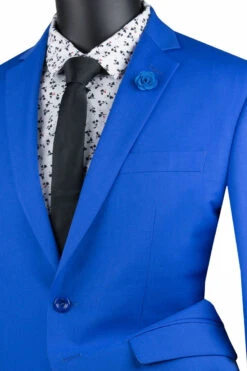 Slim Fit Men's Suit 2 Piece 2 Button In Royal Blue -Clothing Shop SC900 12 ROYAL JPG 80x1200 en