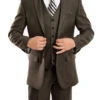 Charcoal Brown 3 Piece Modern Fit Suit 2 Button V-Neck Vest -Clothing Shop SO4M158 02 BROWN 800x980 e3ab067b 1348 404f 8a33 4075b7ef42b2