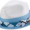 Men's Straw Fedora Hat In Blue -Clothing Shop SO7h 1914 mens straw hat blue white matching hats