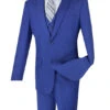 Slim Fit Business Men's Suit 3 Piece 2 Button In Twilight Blue -Clothing Shop SV2900 TwilightBlue JPG