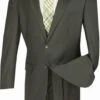 Regular Fit Suit 2 Button 2 Piece In Olive -Clothing Shop Suit2TR Olive