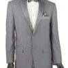 Excalibur Collection - Slim Fit Tuxedo 2 Piece 2 Buttons Design In Gray -Clothing Shop T SC900 GRAY 1