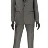 Gray Ultra Slim Fit Tuxedo 2 Buttons 2 Piece -Clothing Shop T US900 gray detail