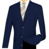 Navy Regular Fit 3 Button Blazer -Clothing Shop Z 3PP Navy