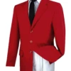 Red Regular Fit 3 Button Blazer -Clothing Shop Z 3PP Red