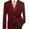 Regular Fit Blazer 2 Button In Burgundy -Clothing Shop b tr burgundy