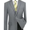 Regular Fit Blazer 2 Button In Medium Gray -Clothing Shop b tr gray copy
