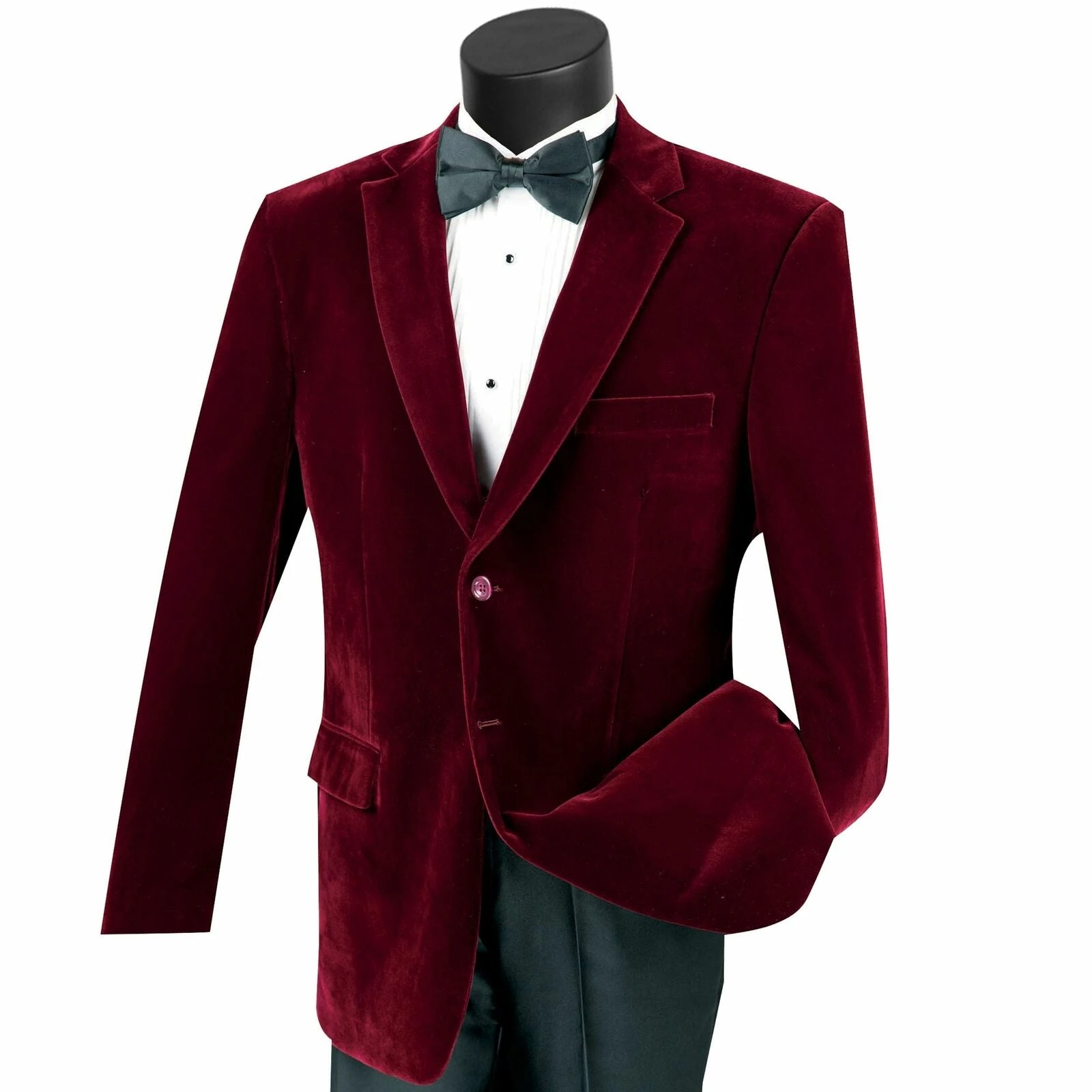 Velvet Regular Fit Fashion Jacket In Wine 3 Velvet Regular Fit Fashion Jacket In Wine