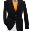 Slim Fit Corduroy Blazer 2 Button In Black