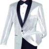 Spotlight Collection - Regular Fit Sliver-White Sequins Party Jacket -Clothing Shop bsq 1 silver 1024x 9cfde9b0 e004 4bc5 9c01 ccaf950a150f
