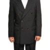 Atlantis Collection - Black Regular Fit Double Breasted 2 Piece Suit -Clothing Shop dpp black