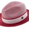 Men's Braided Two Tone Pinch Fedora Hat In Red -Clothing Shop h22 red 026 04422 1024x1024 2x abf00ec4 24e3 449f aa2a ccef6891ff4d