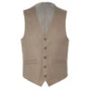 Khaki Slim Fit Vest Single Breasted 5 Button Design -Clothing Shop khaki