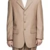 Mont Blanc Collection - Regular Fit Suit 3 Button 2 Piece In Khaki -Clothing Shop lucci mens 3 button single breasted khaki suit 3pp 23