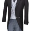 Modern Fit Tuxedo 3 Piece With Tail Double-Breasted Vest -Clothing Shop mtc 1 black s