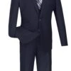 Slim Fit Suit 3 Piece 2 Button In Navy