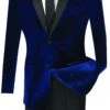 Men's Slim Fit Velvet Tuxedo 2 Piece In Navy -Clothing Shop t sv navy